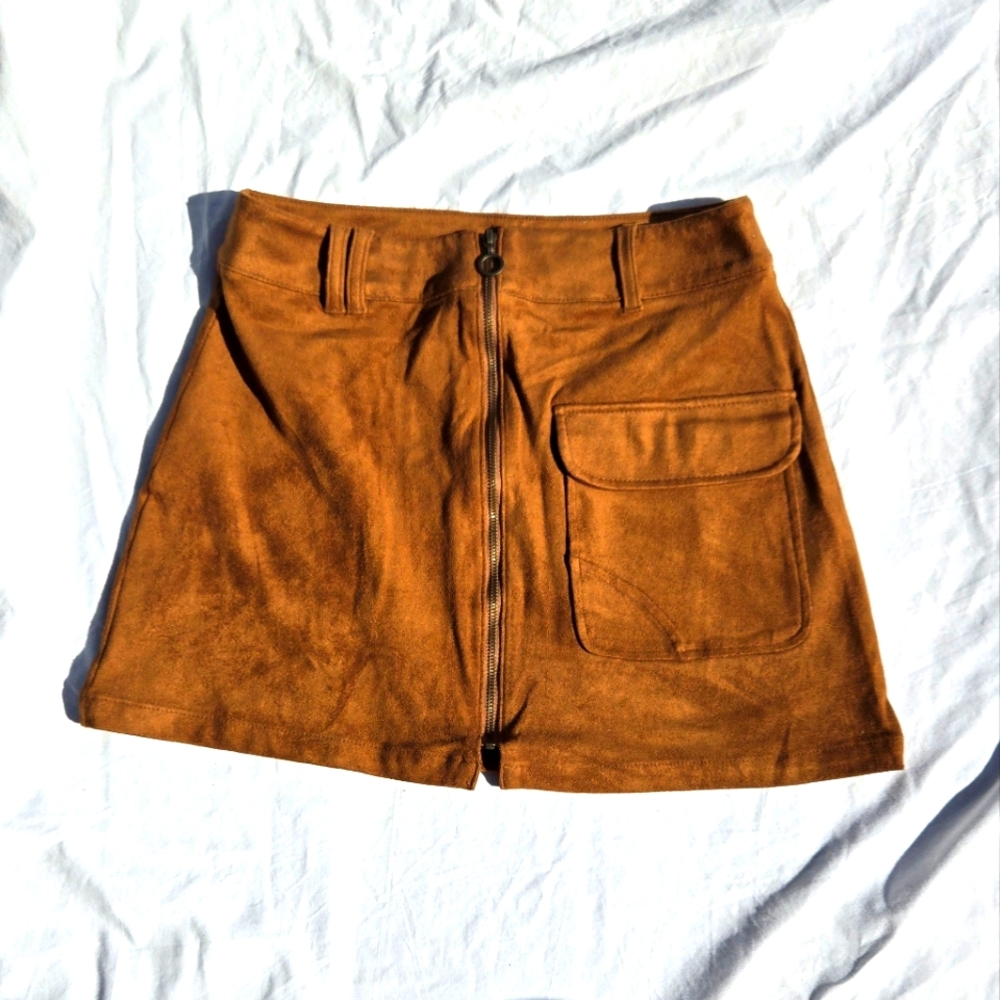 Suede skirt XS